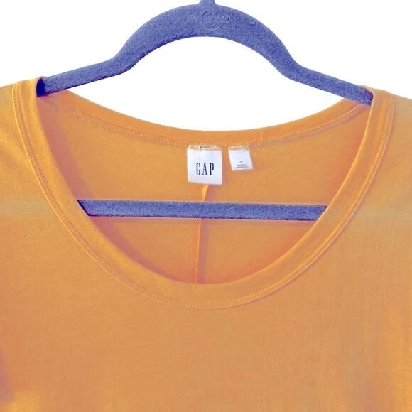 GAP yellow scoop neck flutter sleeve spring & summer dress M - Picture 2 of 8